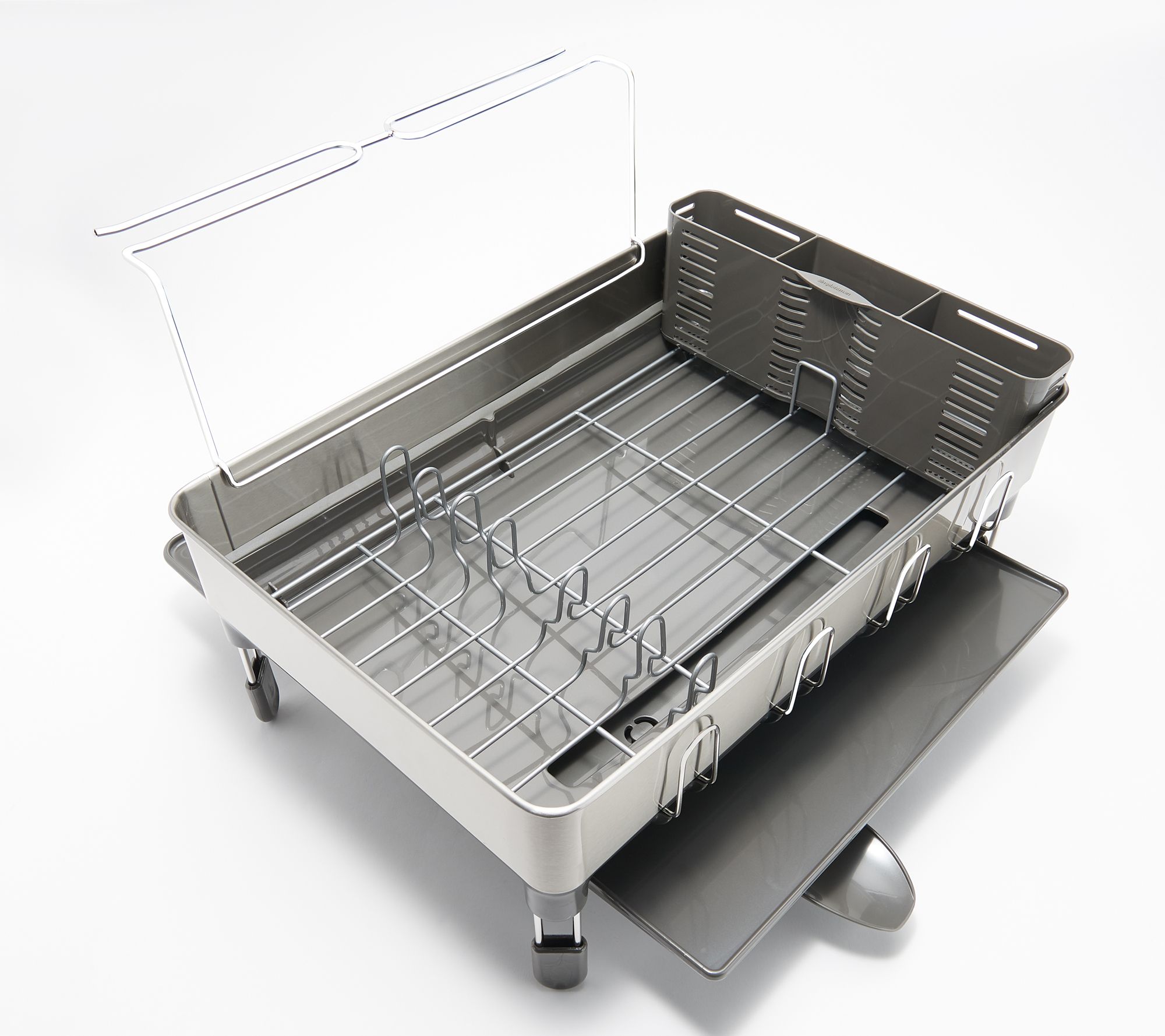 simplehuman Kitchen Dish Drying Rack, Fingerprint-Proof Stainless