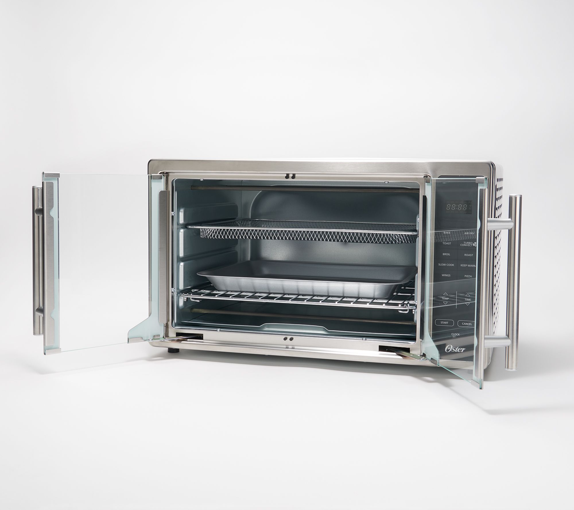 Oster XL 11-in-1 Digital French Door Air Fry & Grill Convection Oven -  QVC.com