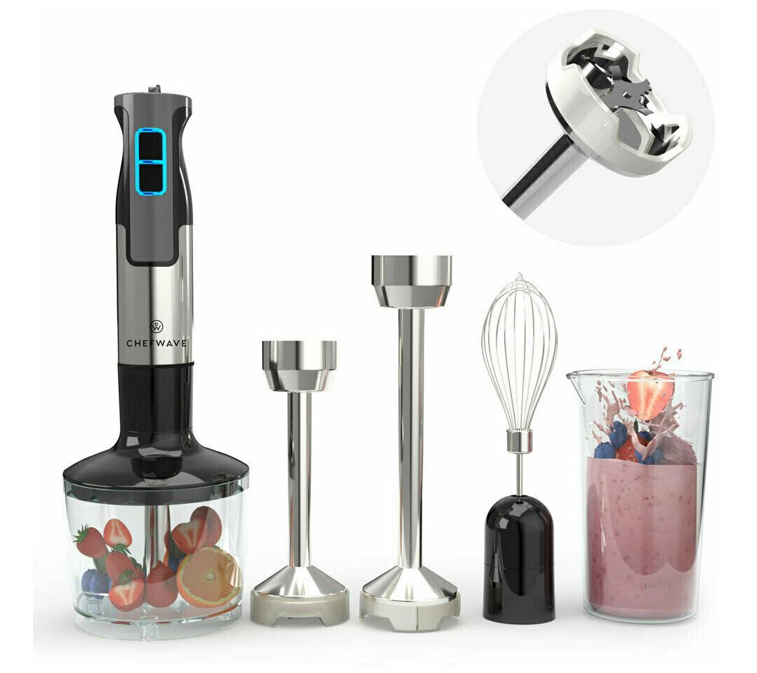 Classic Cuisine Immersion Blender-4-In-1 6 Speed Hand Mixer Set