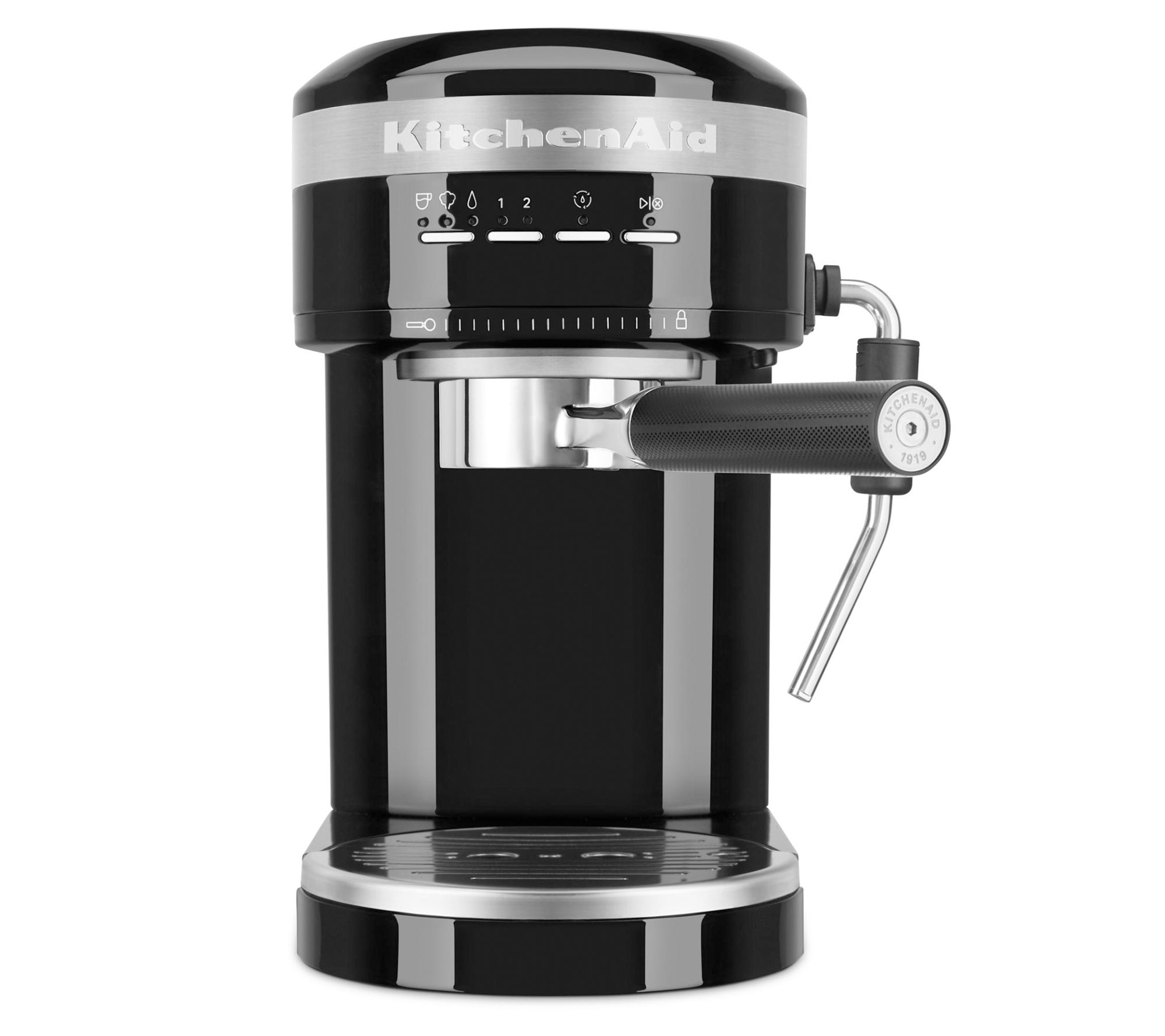 KitchenAid Semi Automatic Espresso Maker with Attached Steam Wand 