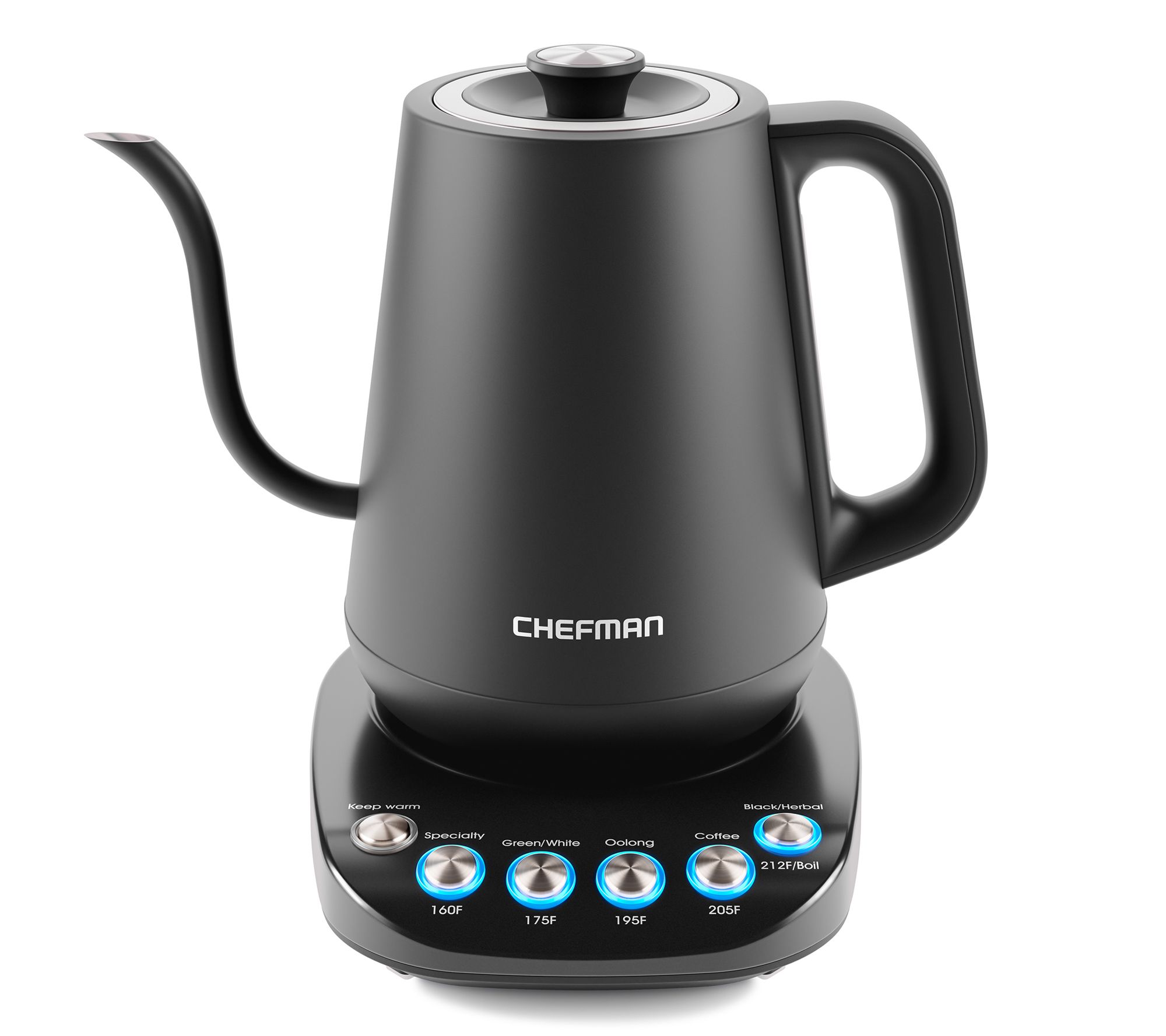 Chefman Electric Kettle 1.8 Liter Stainless Steel Water Boiler Automatic  Shutoff