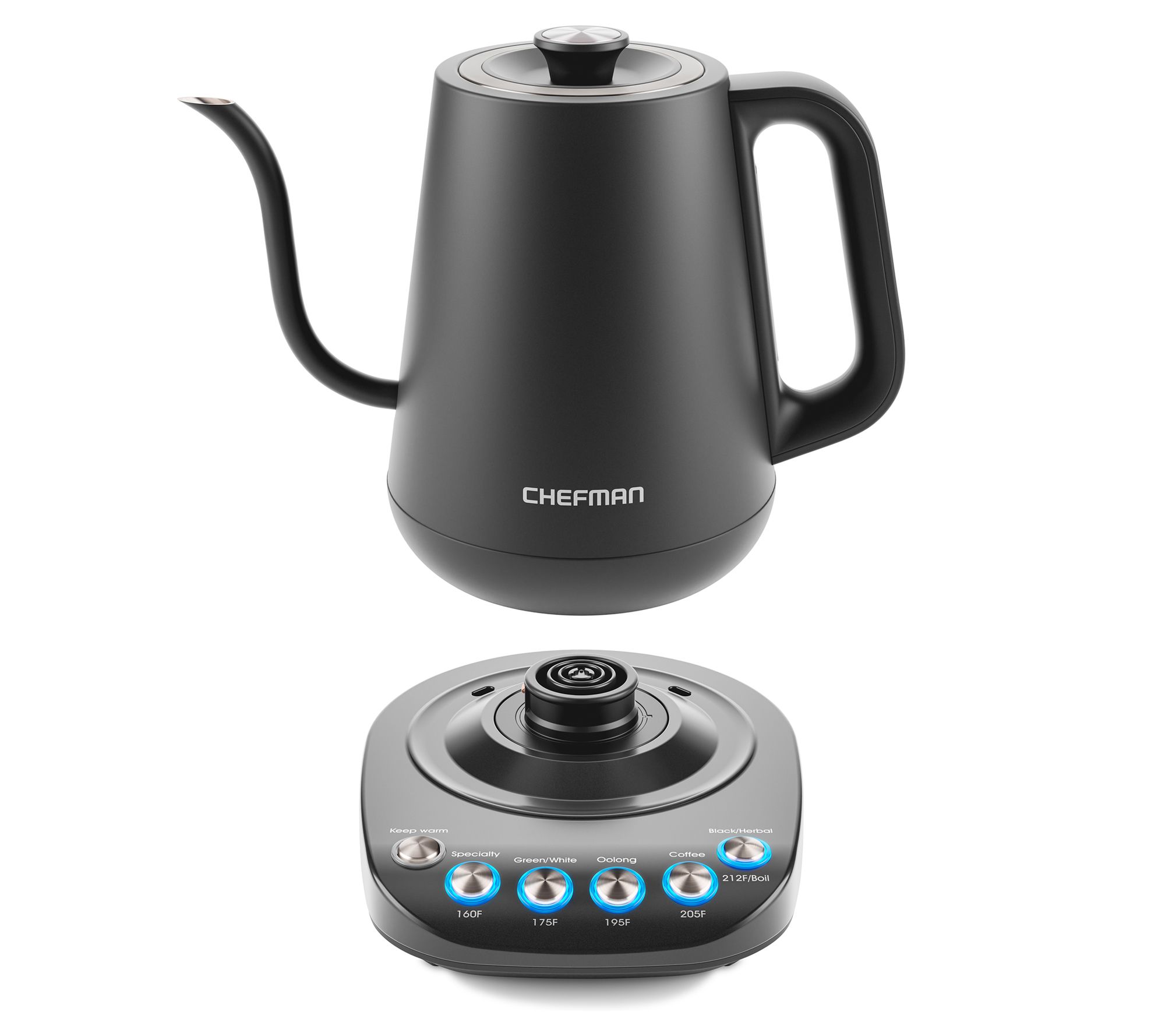 Chefman RJ11-GN-P 1.8L Precision Brew GooseneckKettle 