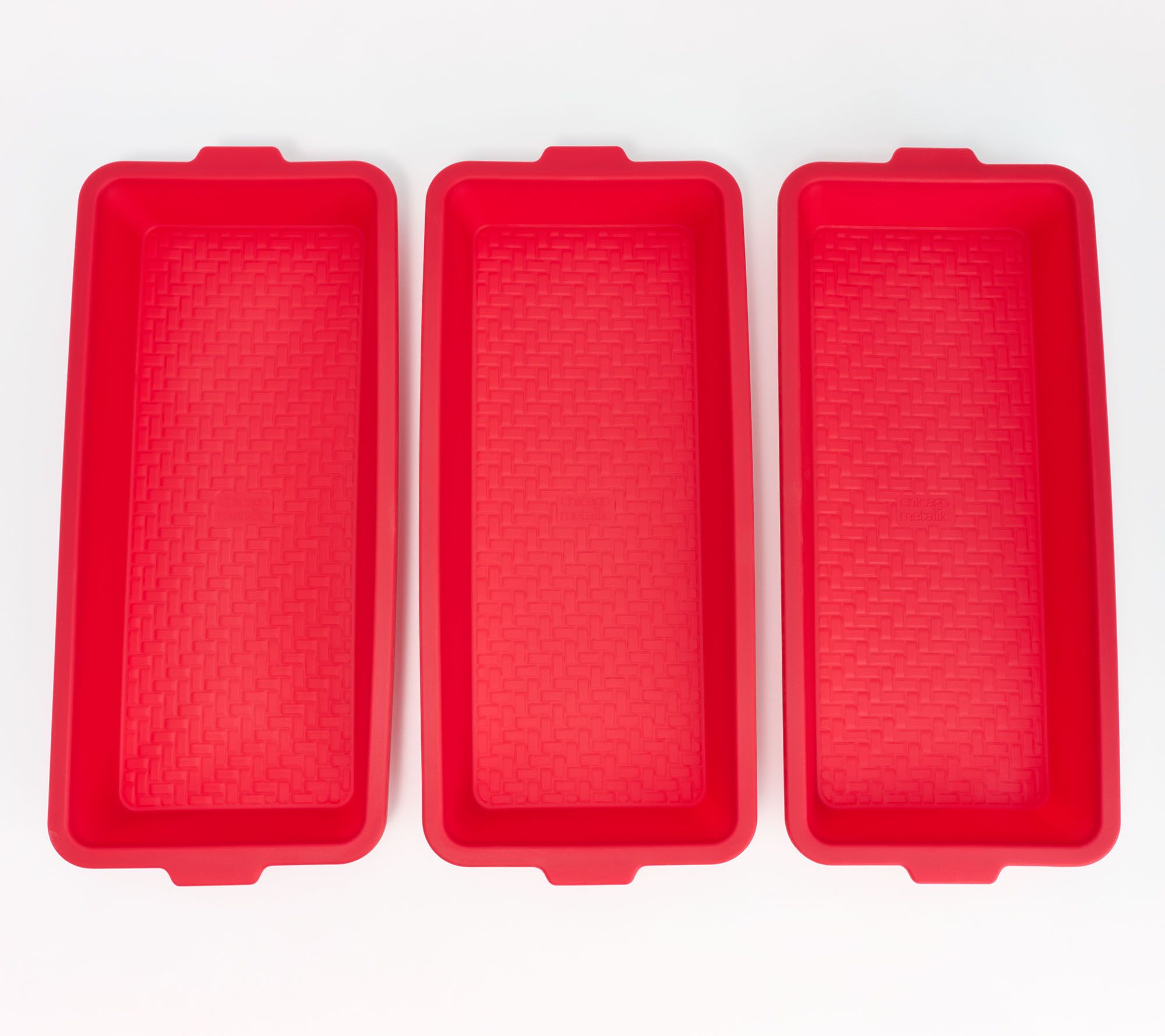 Chicago Metallic Set of 3 Medium Silicone Baking Trays 