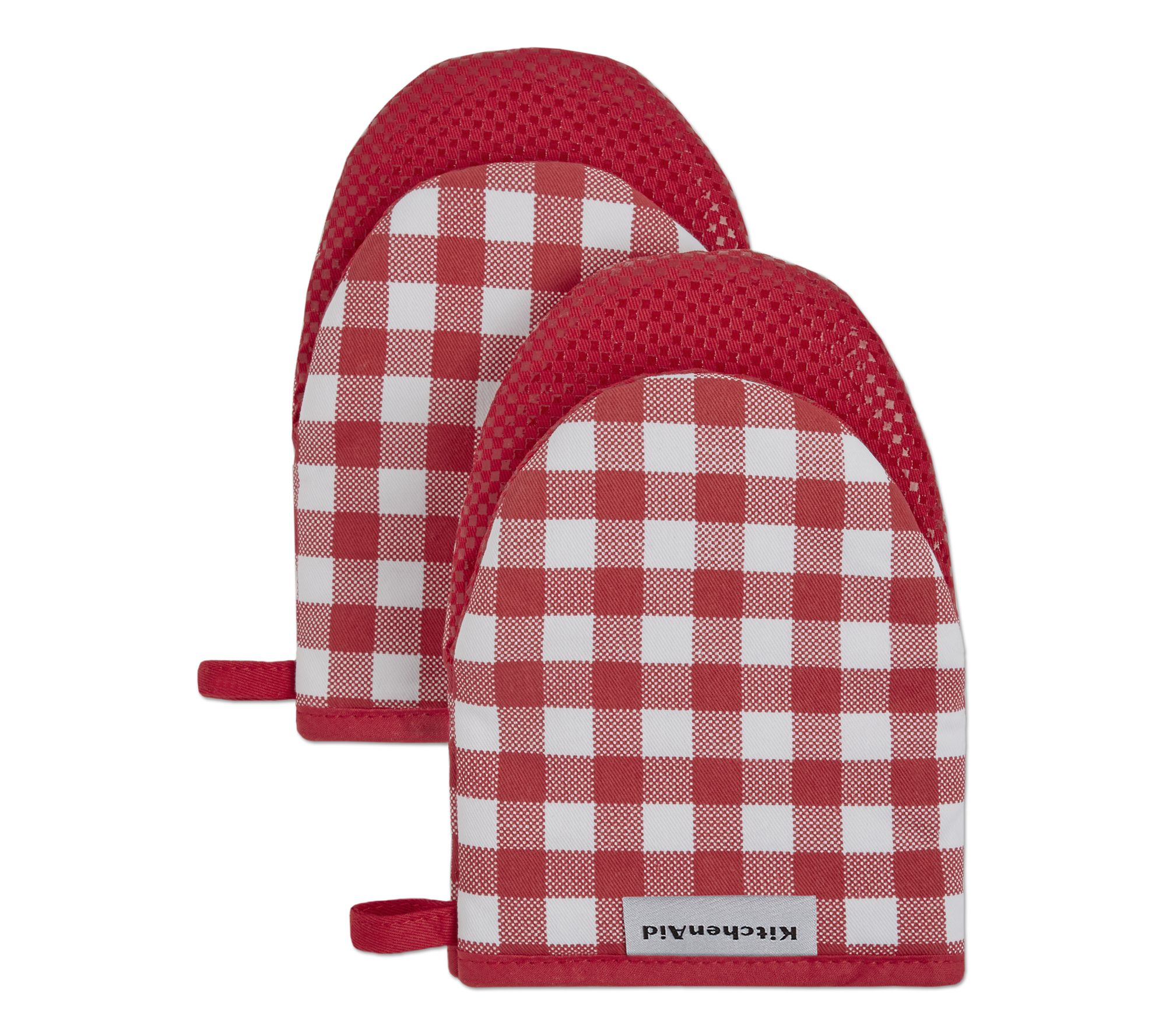 KitchenAid Gingham Mini Oven Mitt 2-Pack Set