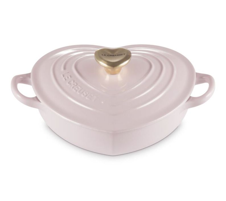  Le Creuset 1.25-qt. Shallow Heart Cocotte withHeart Knob