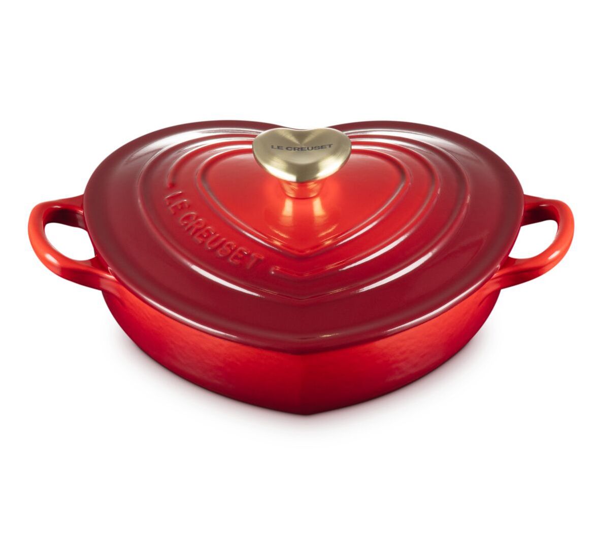 Le Creuset 1.25-qt. Shallow Heart Cocotte withHeart Knob