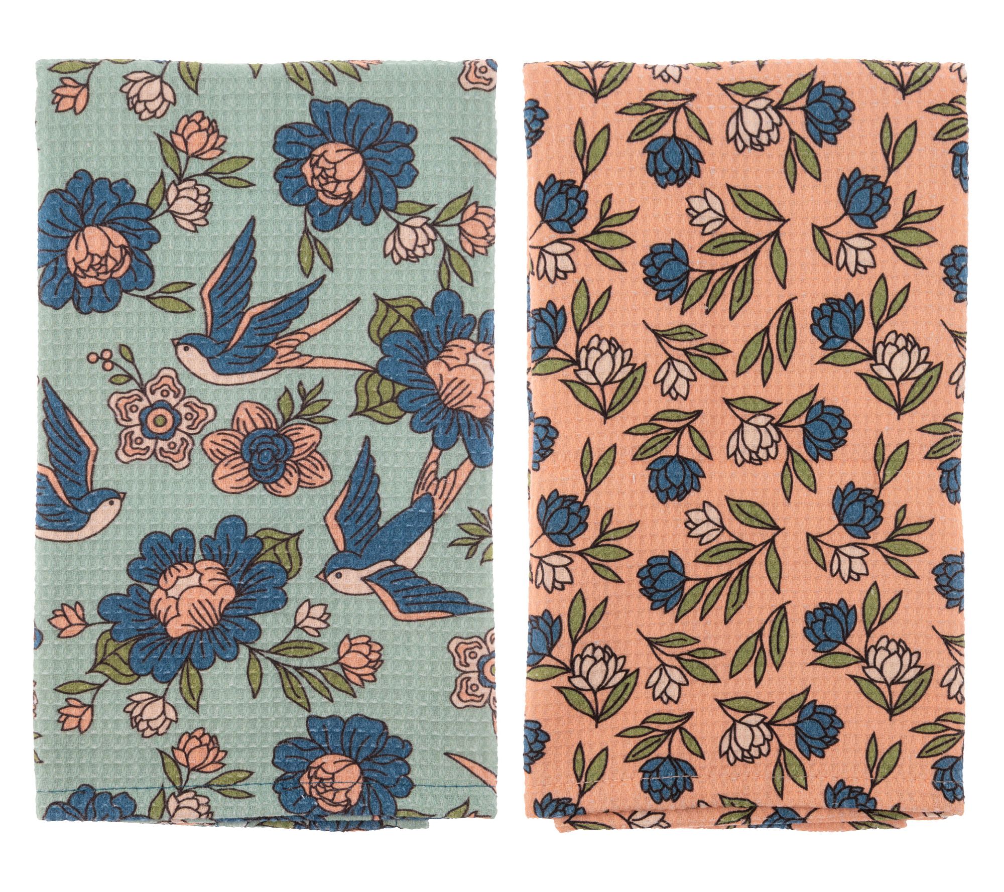 Karma Set of 2 Waffle Weave Tea Towels