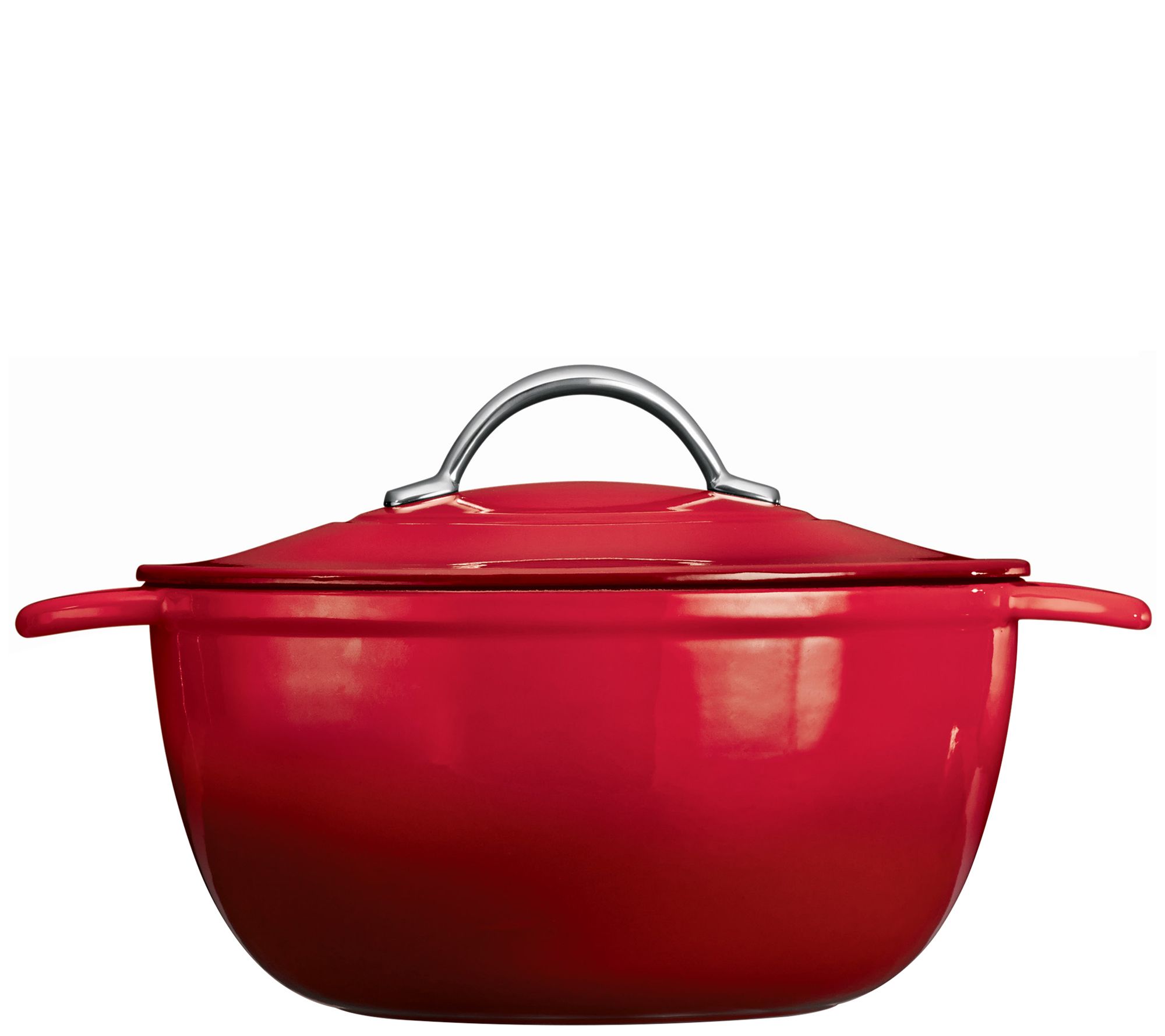 Tramontina Gourmet 7 qt. Oval Enameled Cast Iron Dutch Oven in