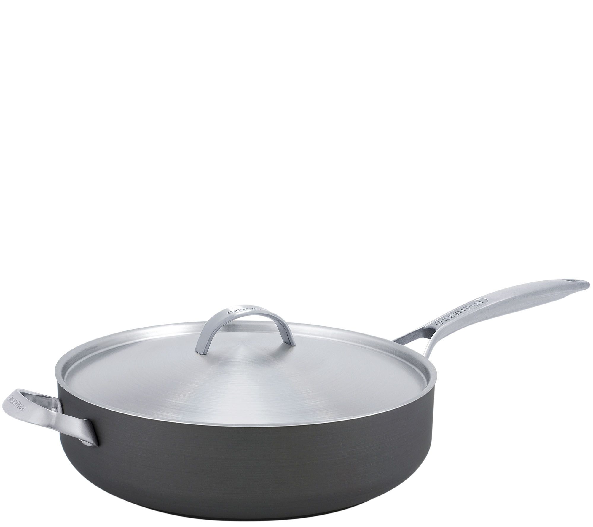 GreenPan Paris Pro 4QT Ceramic Non-Stick Saute Pan with Lid