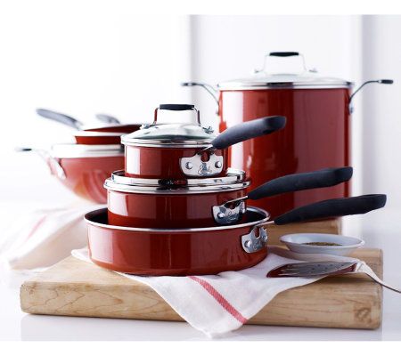 Emeril by All-Clad 13-Piece Hard Enamel Cookware Set