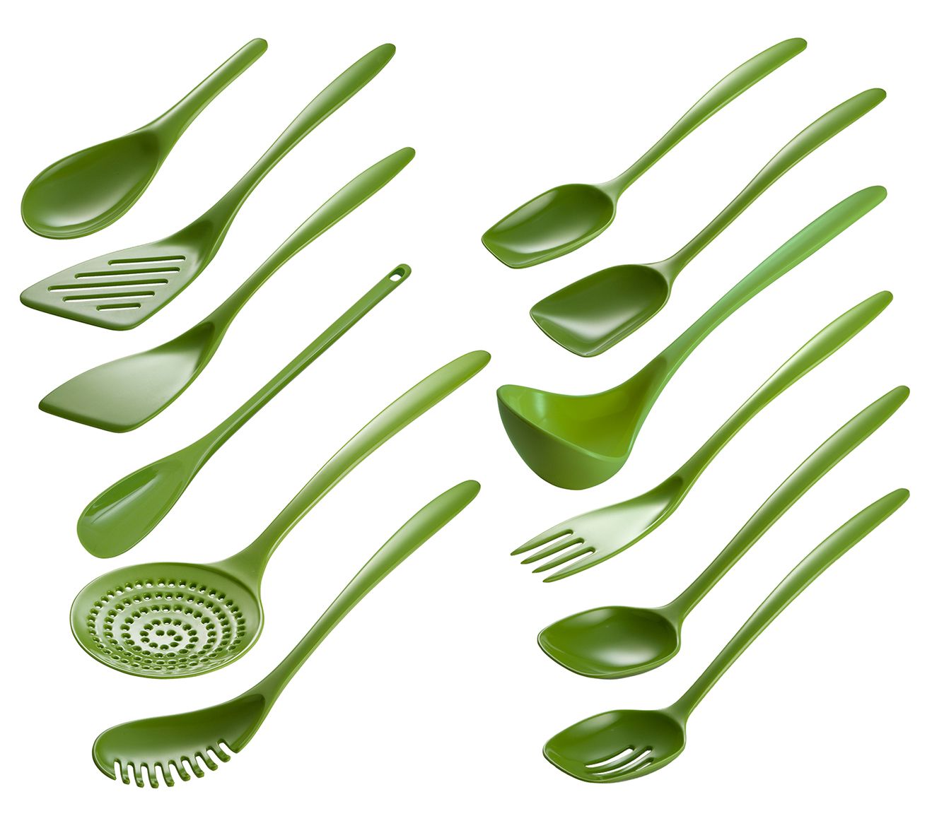 Gourmac Hutzler 12-Piece Set Melamine Utensils