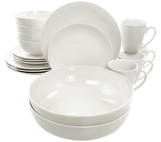 Elama Iris 32 Piece Porcelain Dinnerware Set