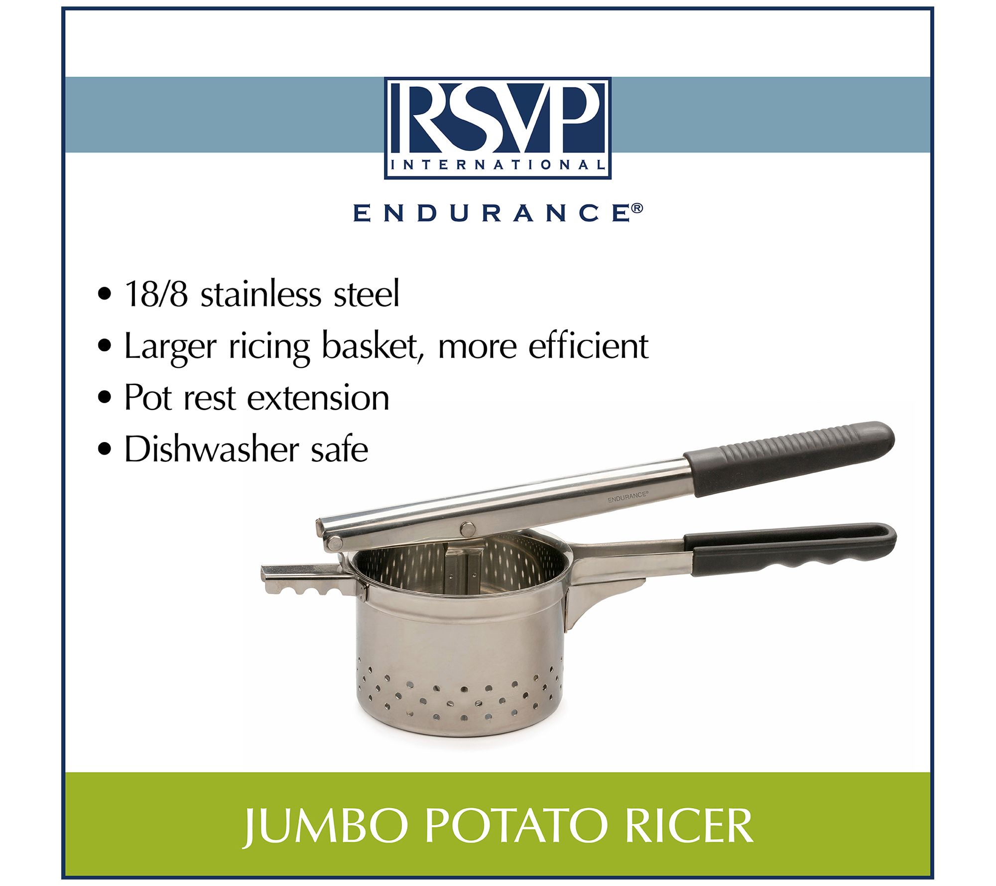 RSVP Stainless Steel Potato Ricer 