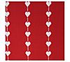 Design Imports 14" x 72" White Hearts Dobby Tab le Runner, 2 of 7