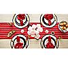 Design Imports 14" x 72" White Hearts Dobby Tab le Runner, 7 of 7