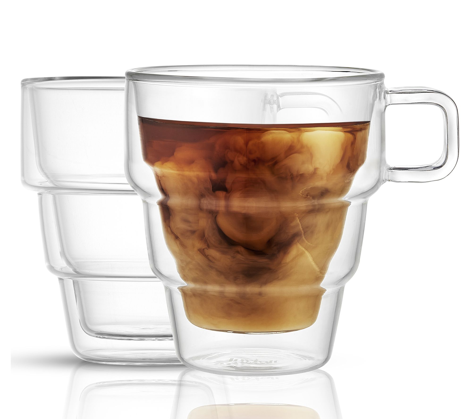 Dublin Crystal Footed Coffee Mug 10oz, Set of 4 