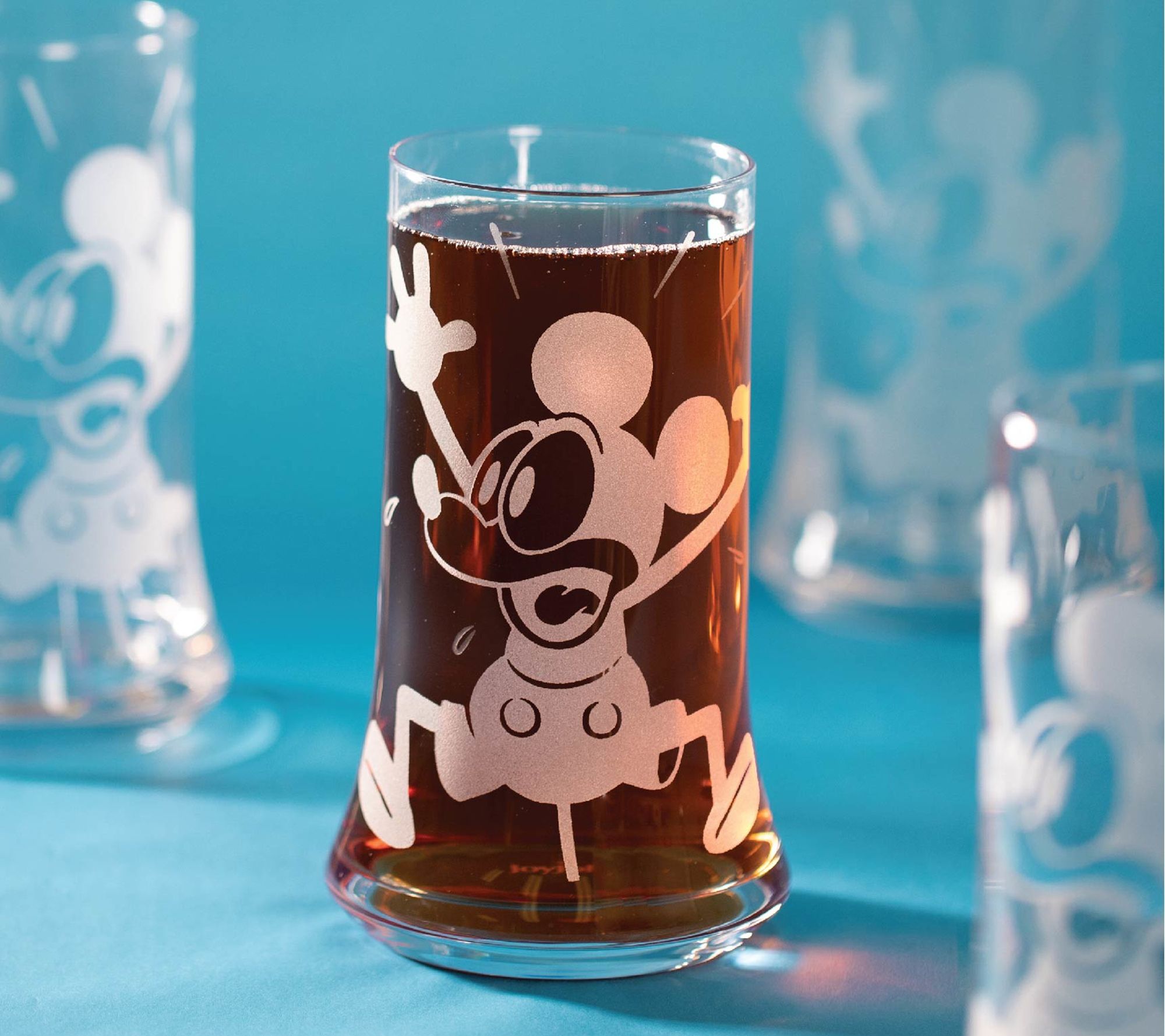 JoyJolt Disney Mickey Mouse, Icon Highball Glass 2pc Glass Drinking  Glasses. 14oz Tall Glasses for D…See more JoyJolt Disney Mickey Mouse, Icon