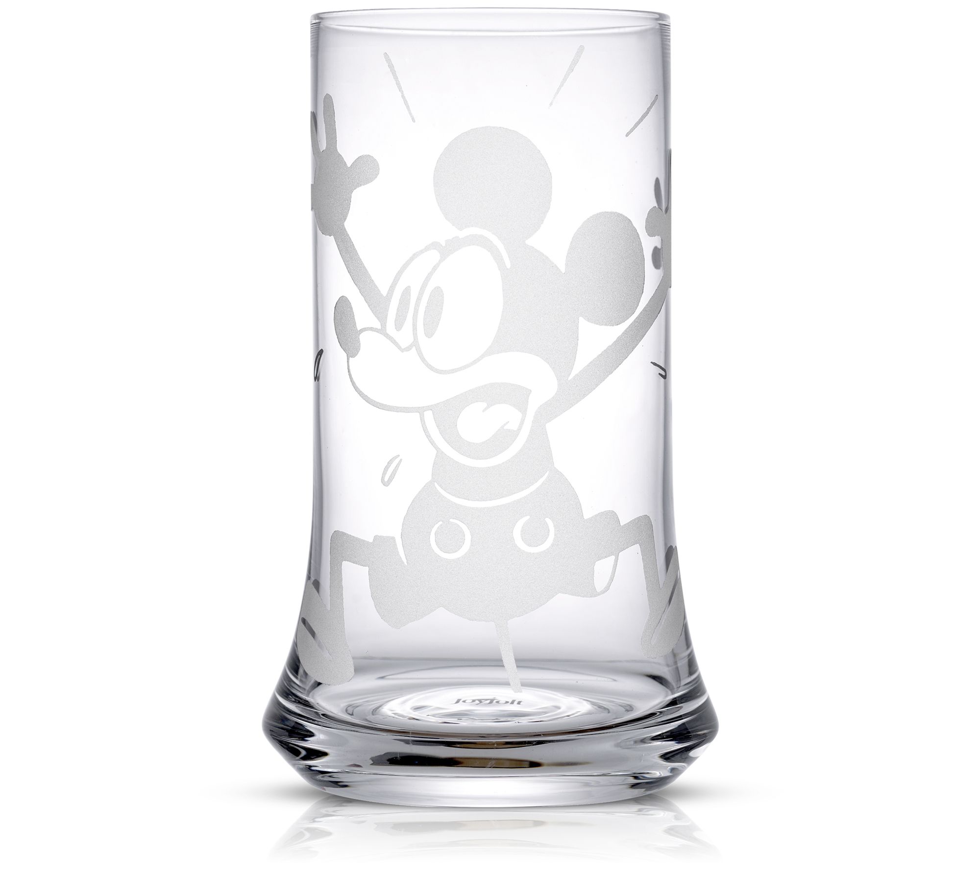 JoyJolt Disney Mickey Mouse, Icon Highball Glass 2pc Glass Drinking  Glasses. 14oz Tall Glasses for D…See more JoyJolt Disney Mickey Mouse, Icon