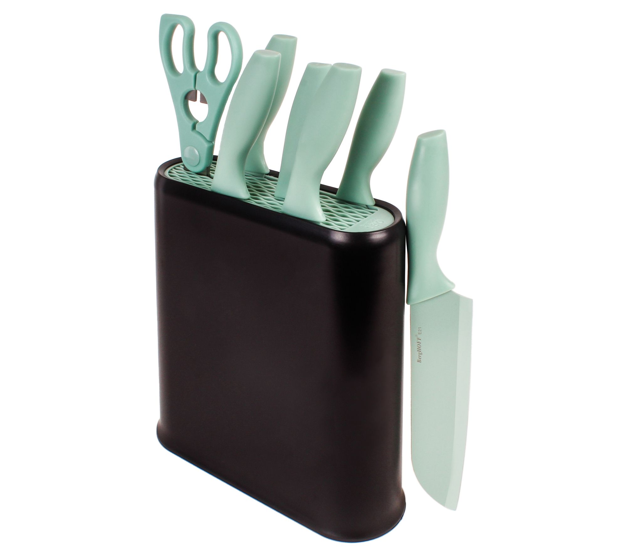 BergHOFF 8pc PP Cutlery Set with Universal Block Knife Block