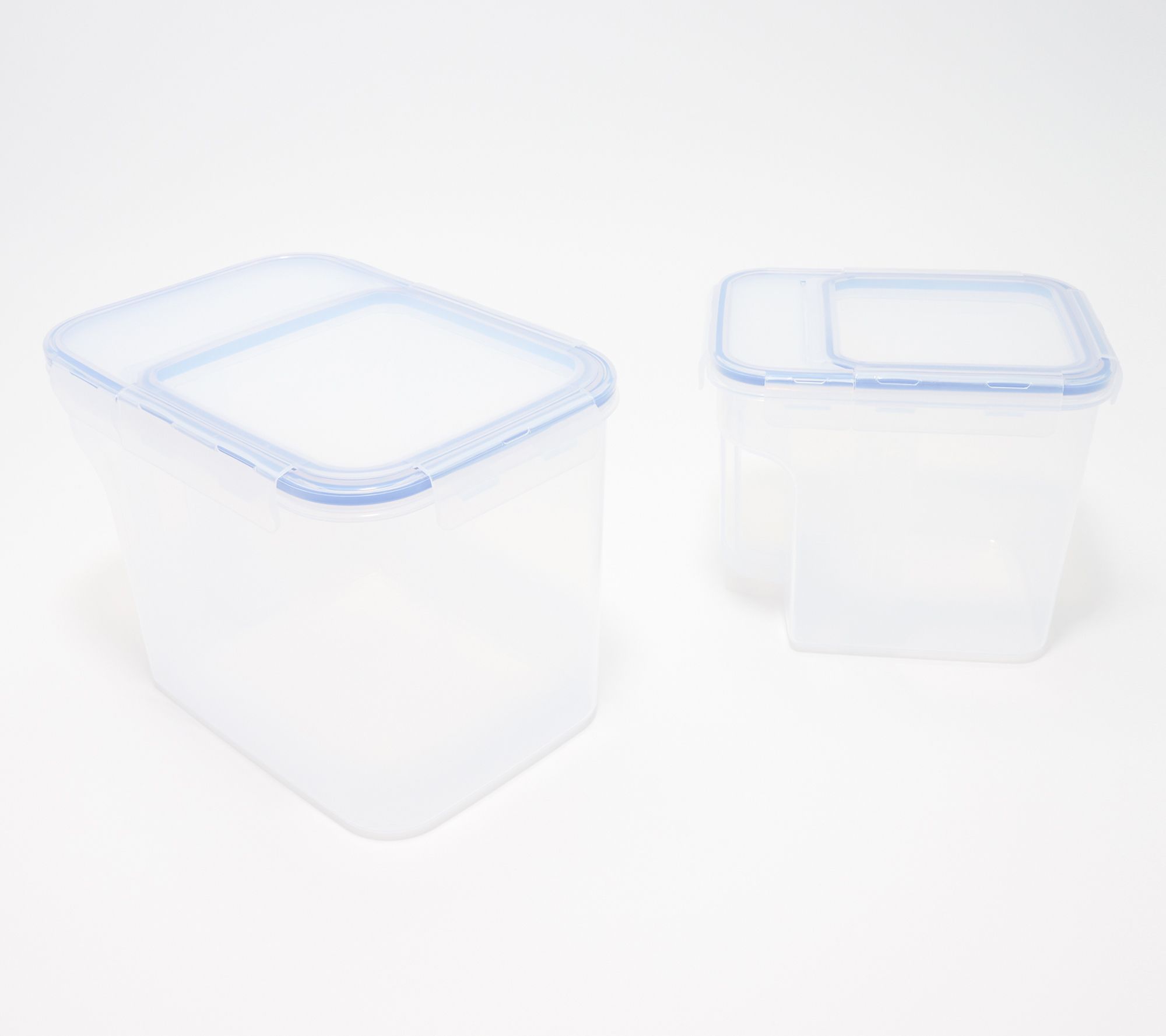.com: 48 Packs Clear Small Plastic Containers Transparent Storage Box  with Hinged Li…