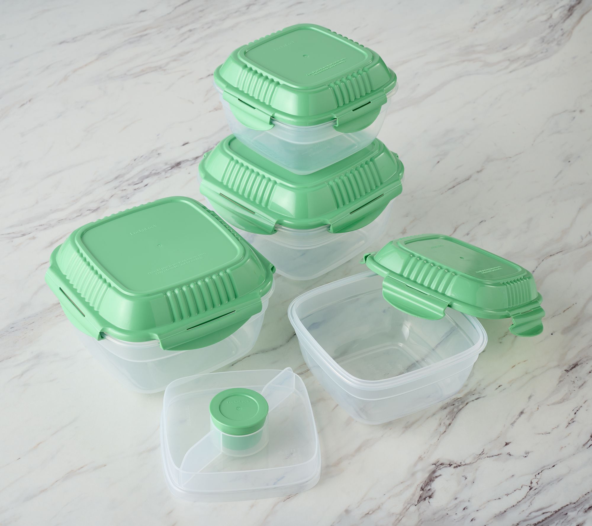 LocknLock 4-Pc Zen Bento Lunch Containers w/ Dividers