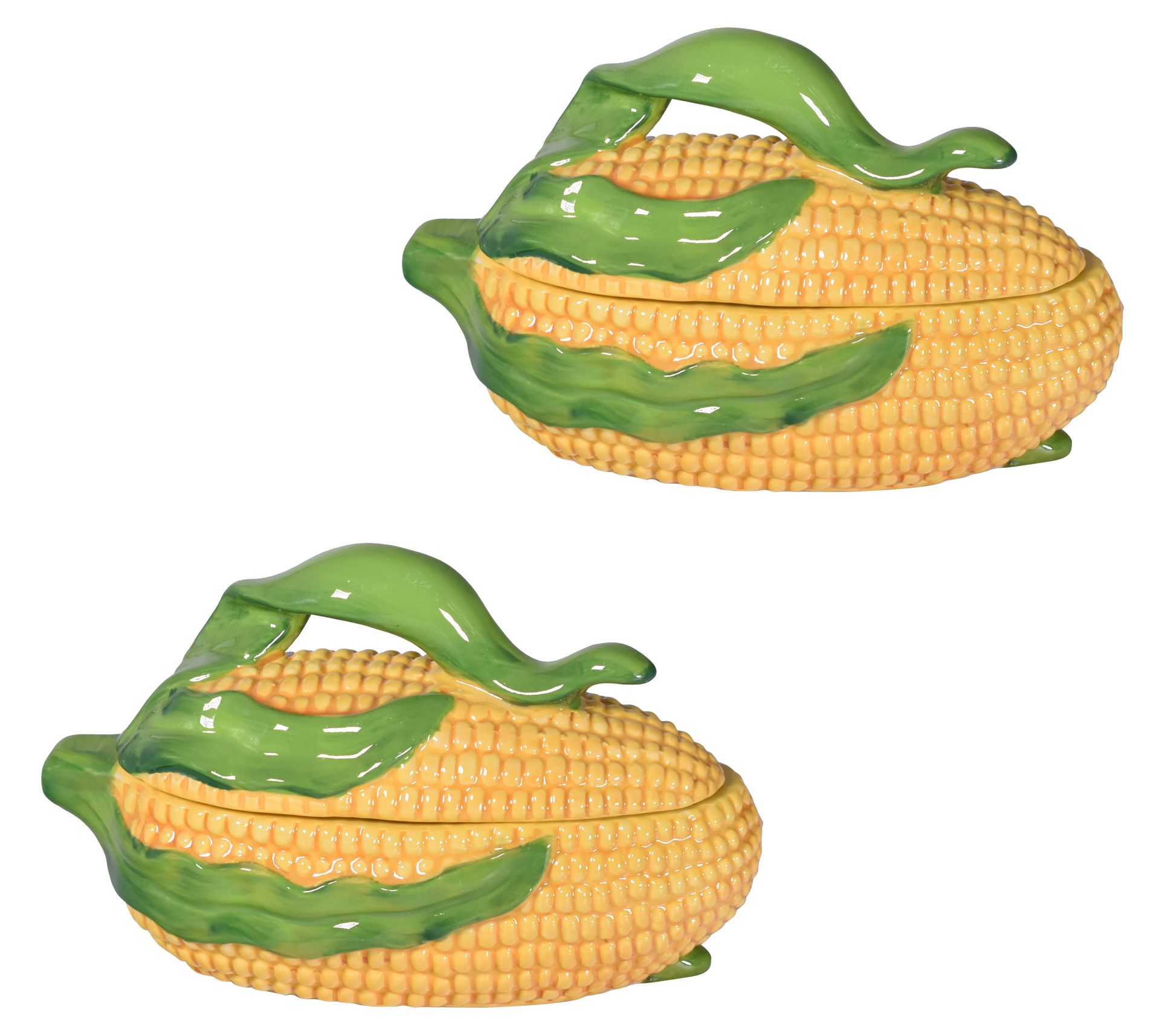 Temp-tations Set of (2) 8oz Corn Covered Rameki ns