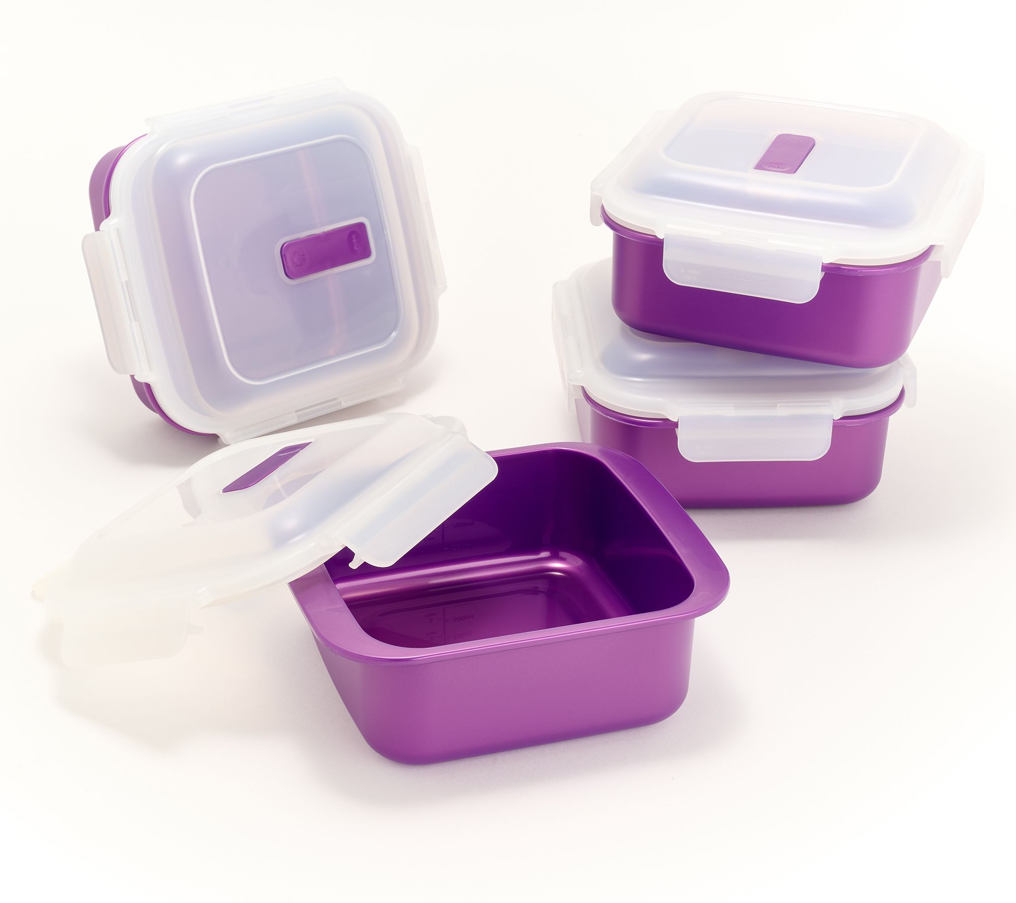 LocknLock Set of 4 Instant Cook Microwave Squares