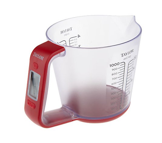 Multi-Use Digital Kitchen Scale with Measuring Cup by Taylor 
