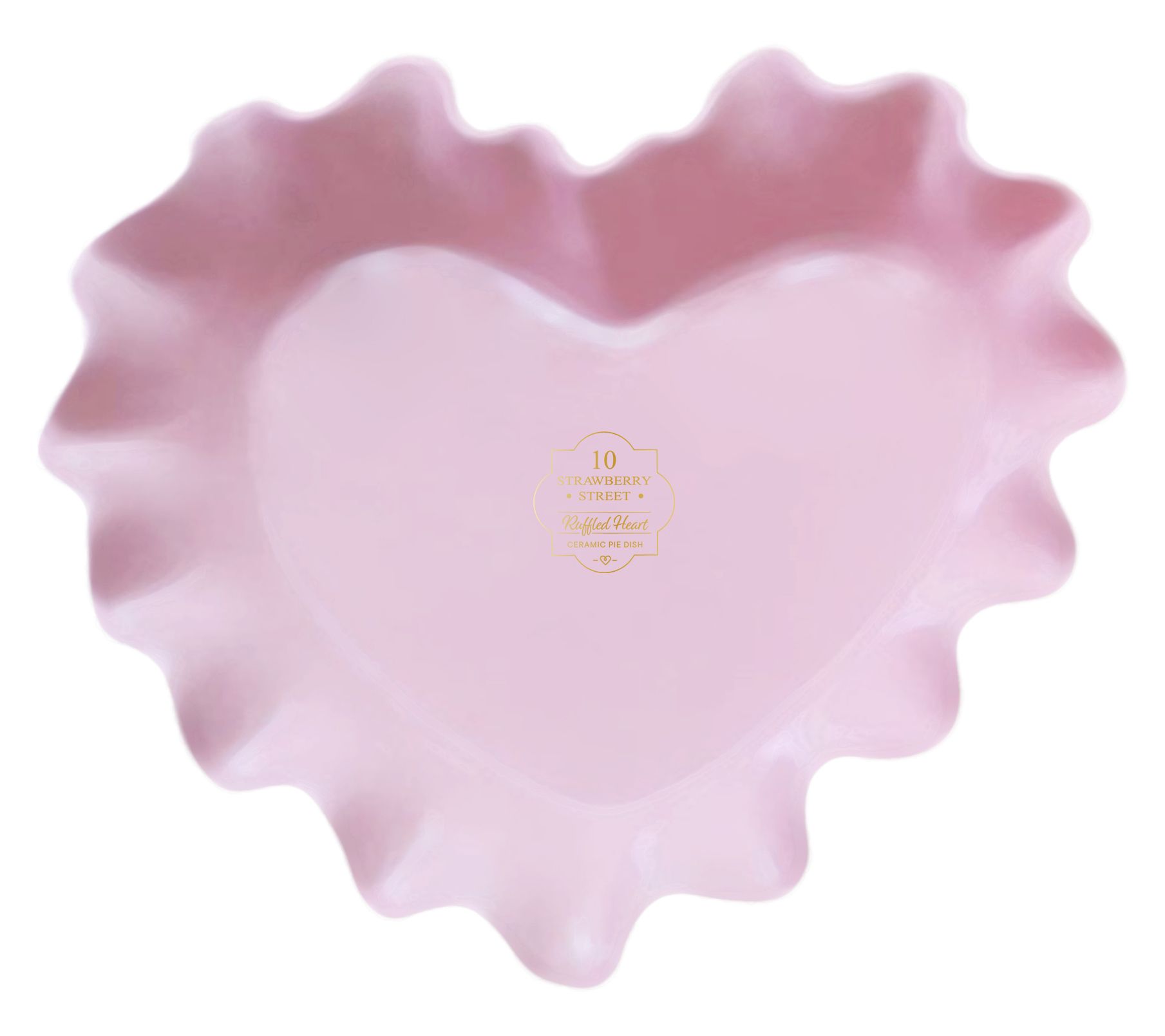 10 Strawberry Street Scalloped Heart Pie Dish