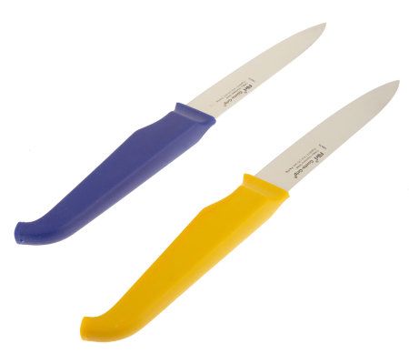 Rachael Ray 10-pc. Colored Knife Set with Manual Sharpener 