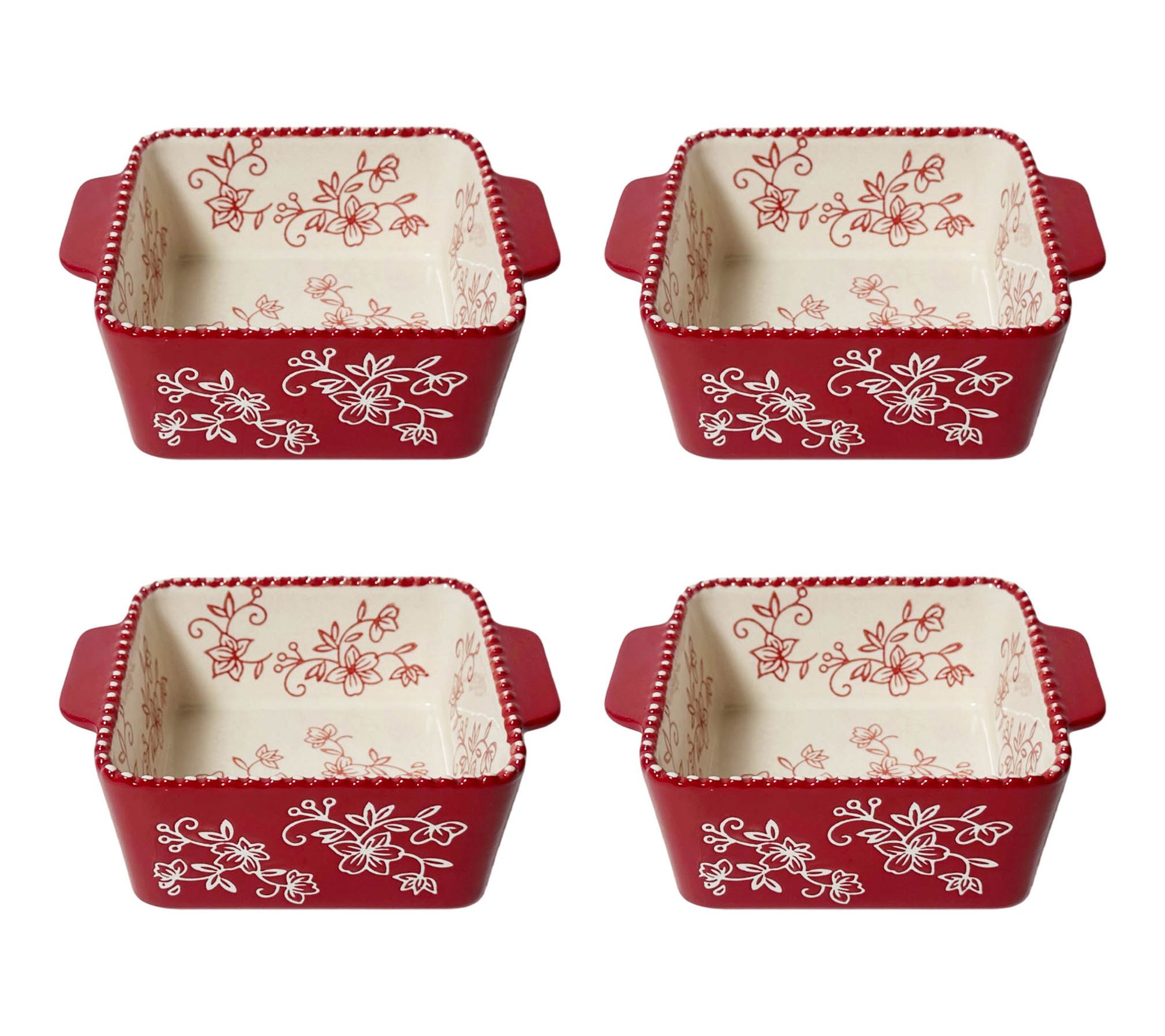 Temp-tations Set of 4 15-oz Mini Baking Dishes