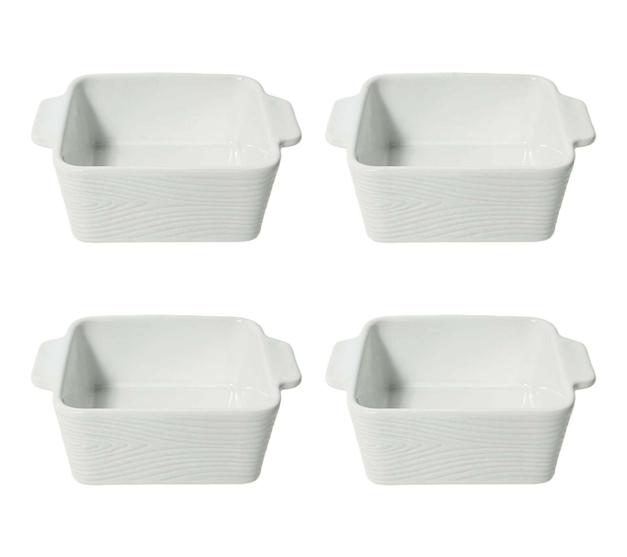 Temp-tations Set of 4 15-oz Mini Baking Dishes