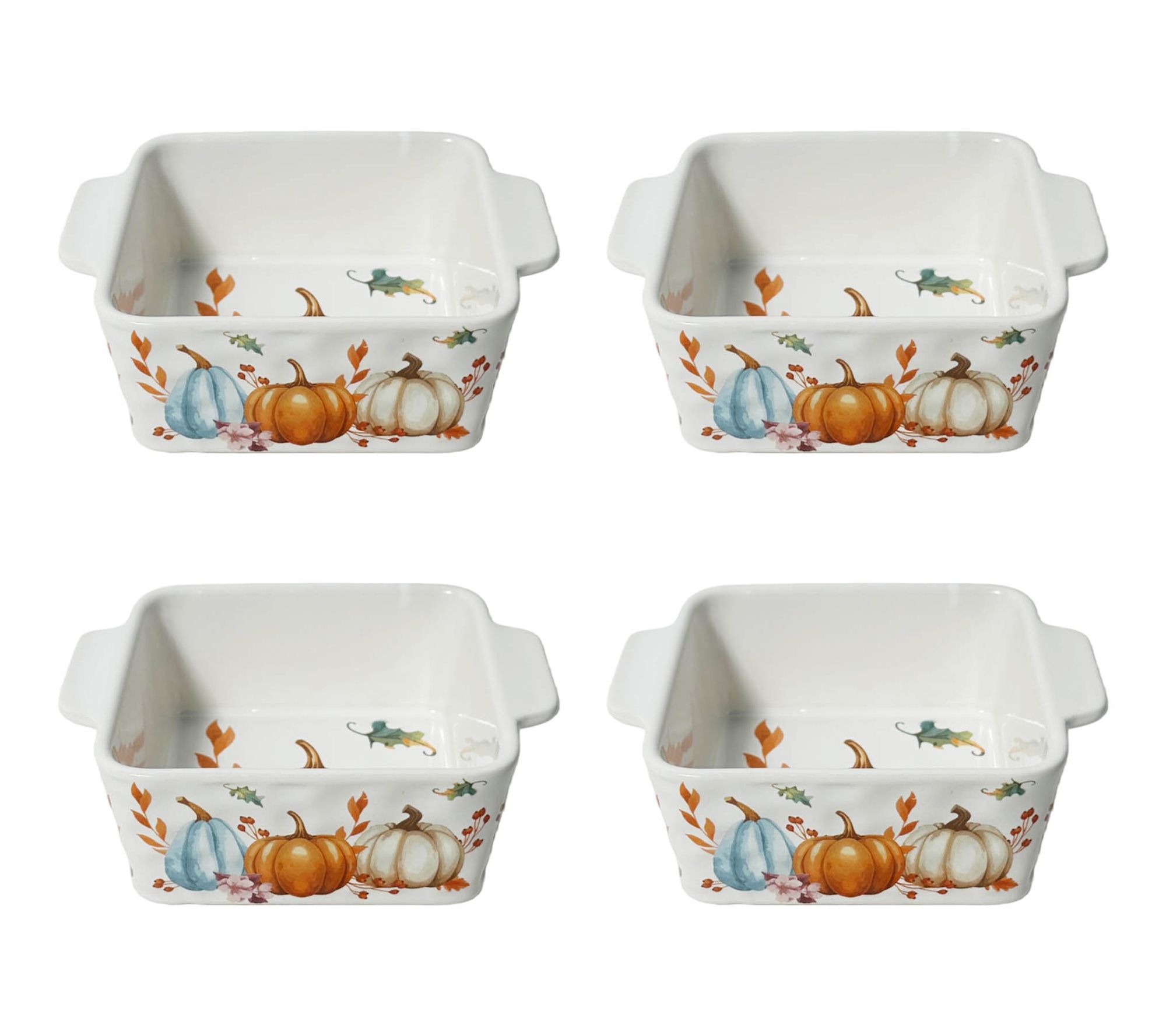 Temp-tations Set of 4 15-oz Mini Baking Dishes