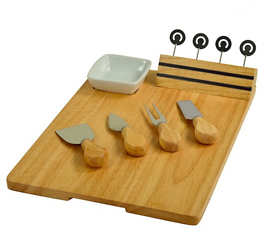 Picnic at Ascot Windsor Hardwood Cheese Board Set
