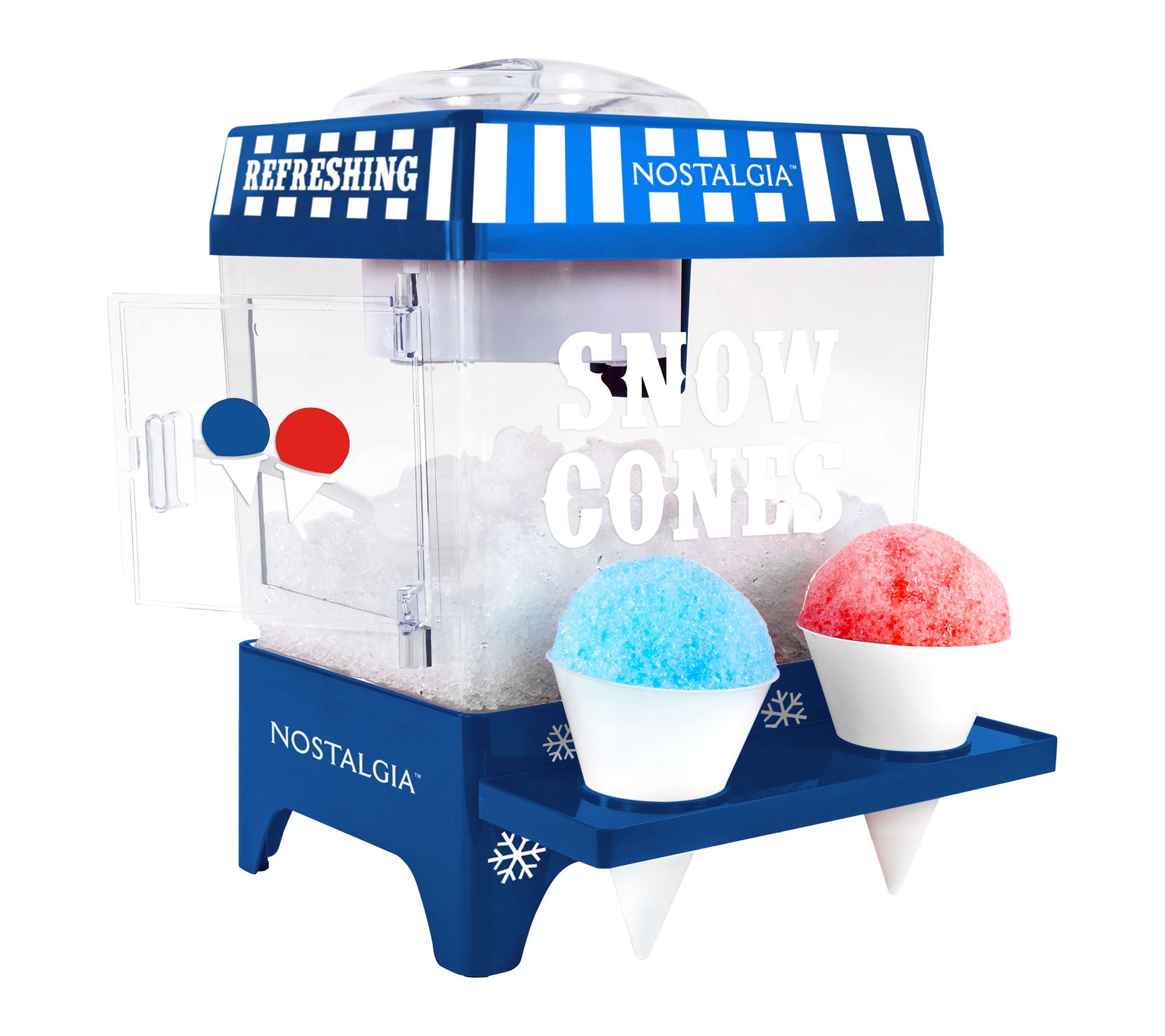 Nostalgia Snow Cone Shaved Ice Machine with Shelf