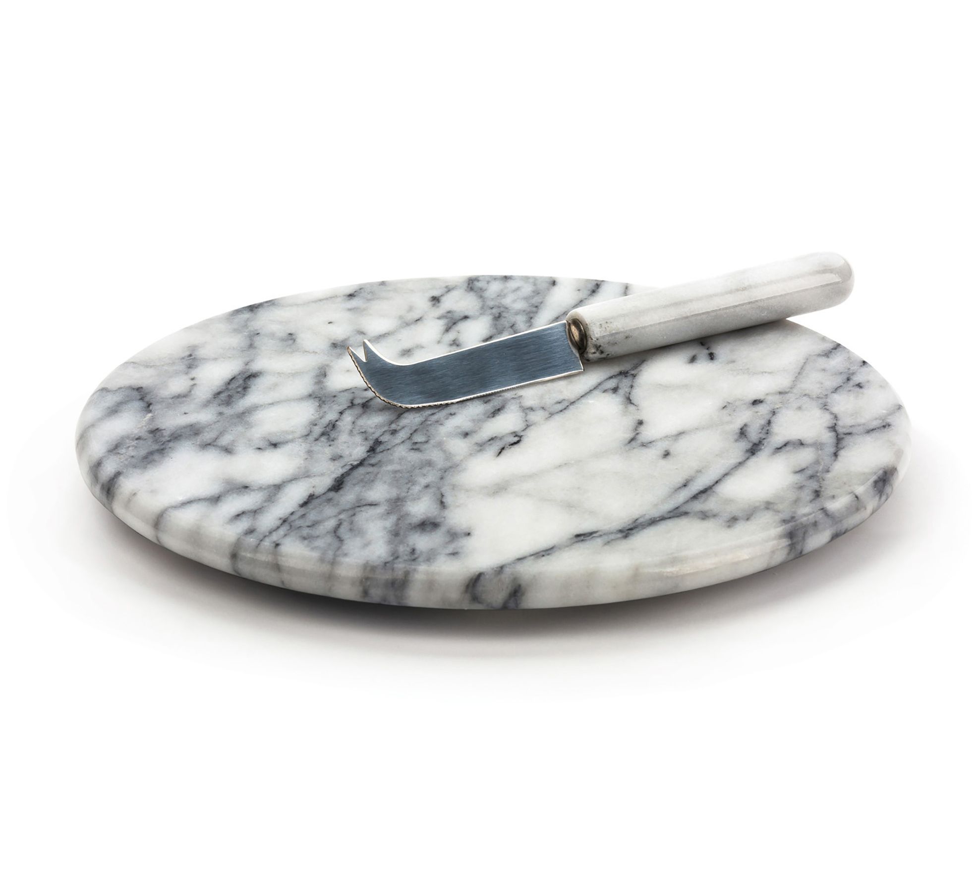 RSVP White Marble Cheese Board Set