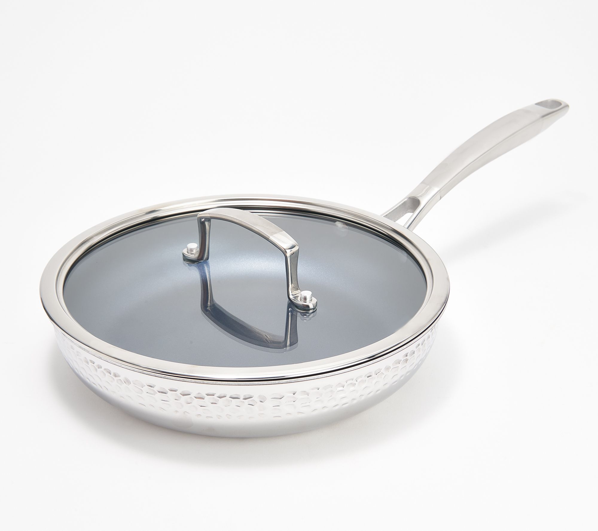 Blue Jean Chef Choice of Hammered Stainless Steel Skillets