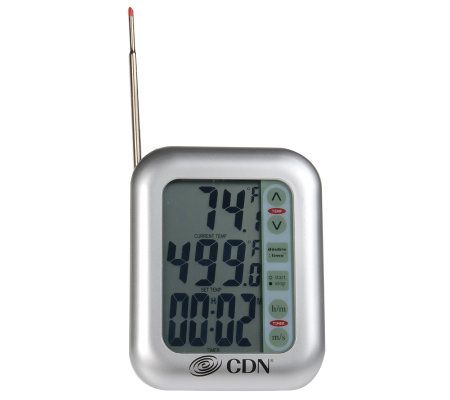 Touch Screen Probe Thermometer and Timer - QVC.com