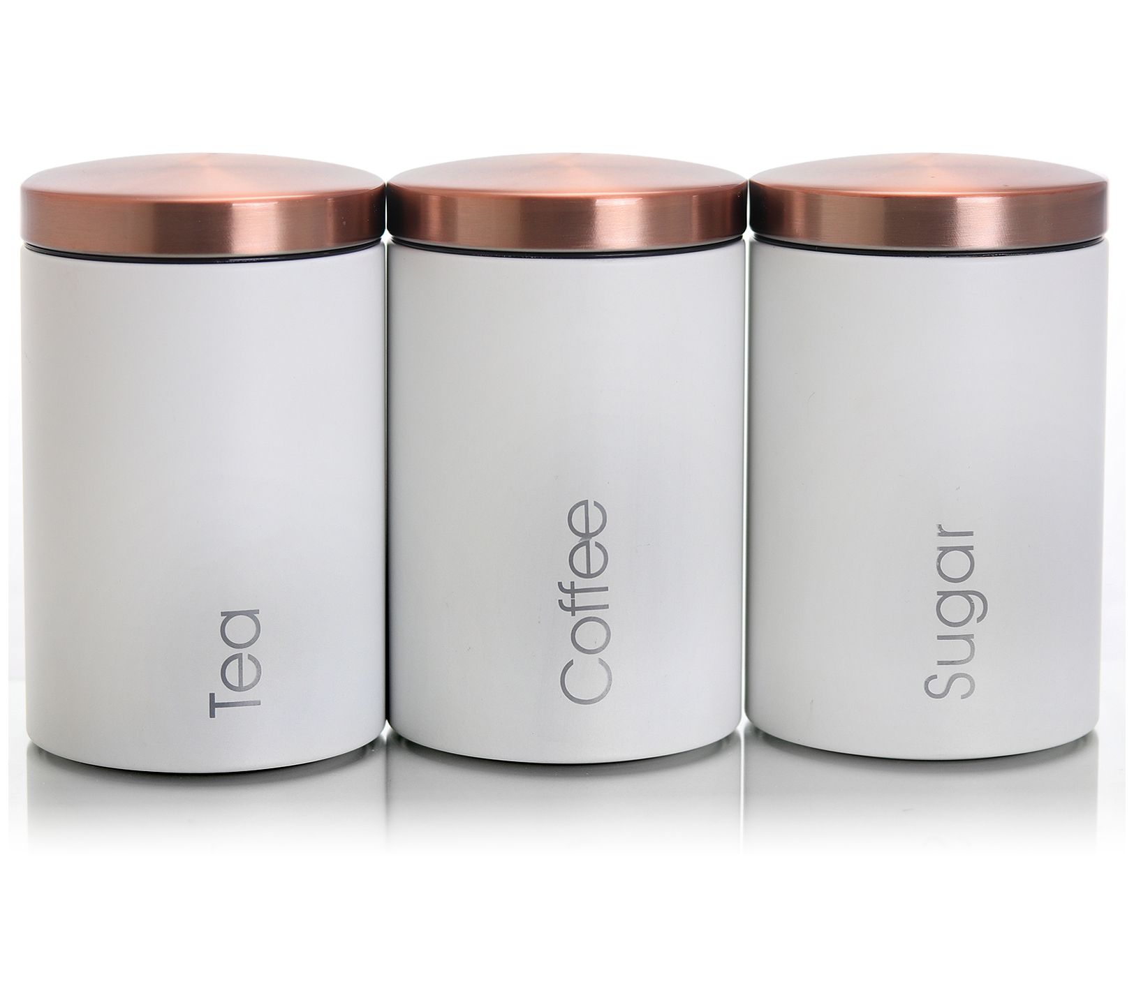 MegaChef Kitchen Storage 3 Piece Sugar, Coffeeand Tea Set