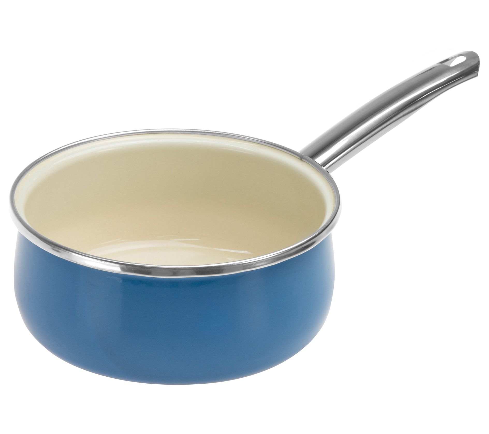 Vita 3.2-Qt. Enamel on Steel Covered Saucepan - QVC.com