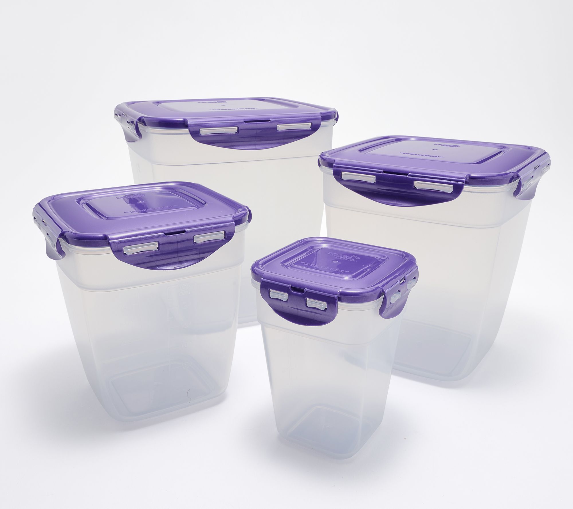 LocknLock 4-Pc Nestable XL Square Pantry Storage Set