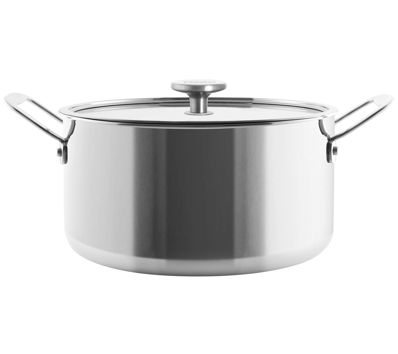 Chantal Induction 21 Steel Soup Pot with Glass Tempered Lid (2-Quart)