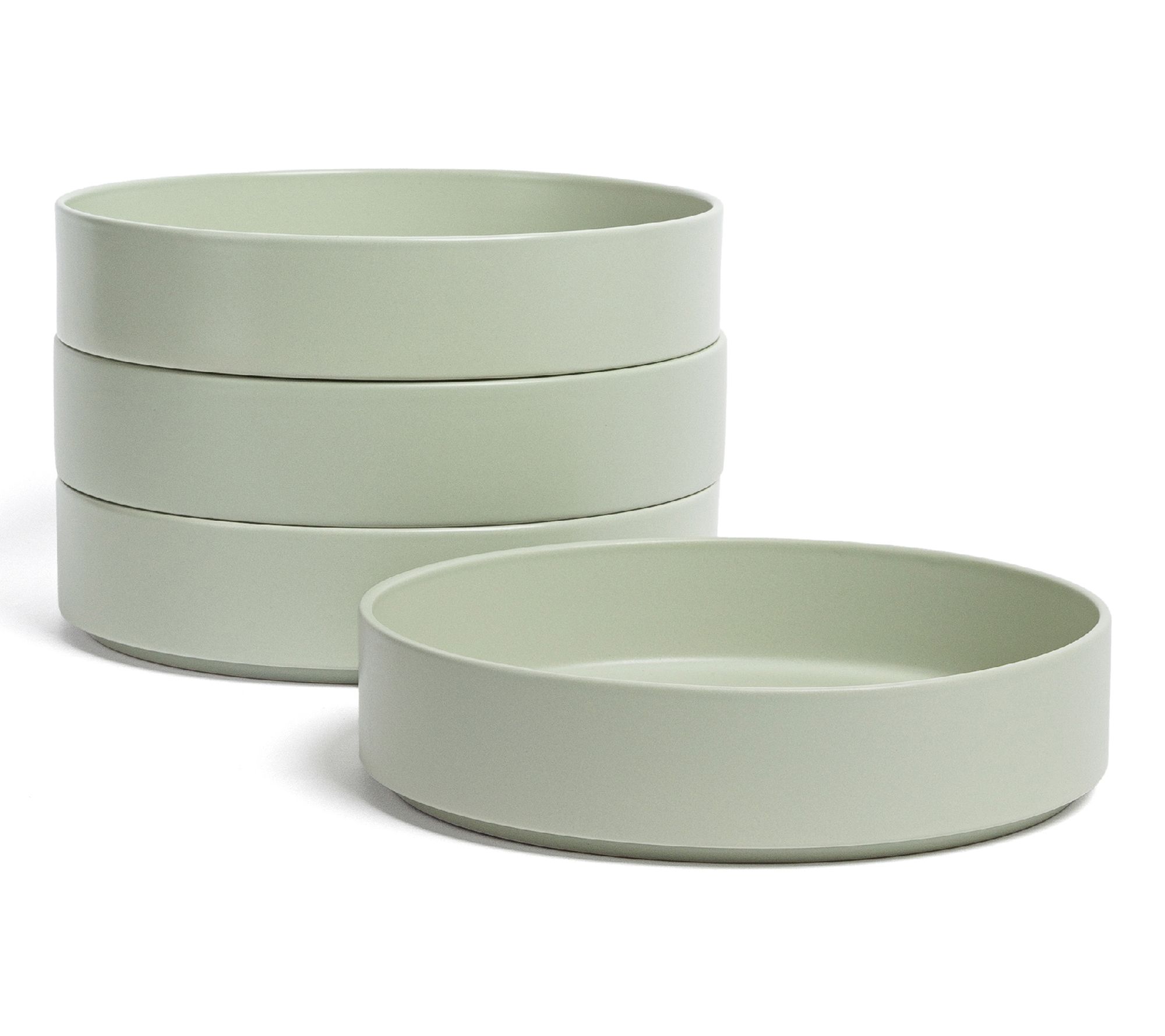 over&back Stackable 40oz Semi-Matte Stoneware Dinner Bowls