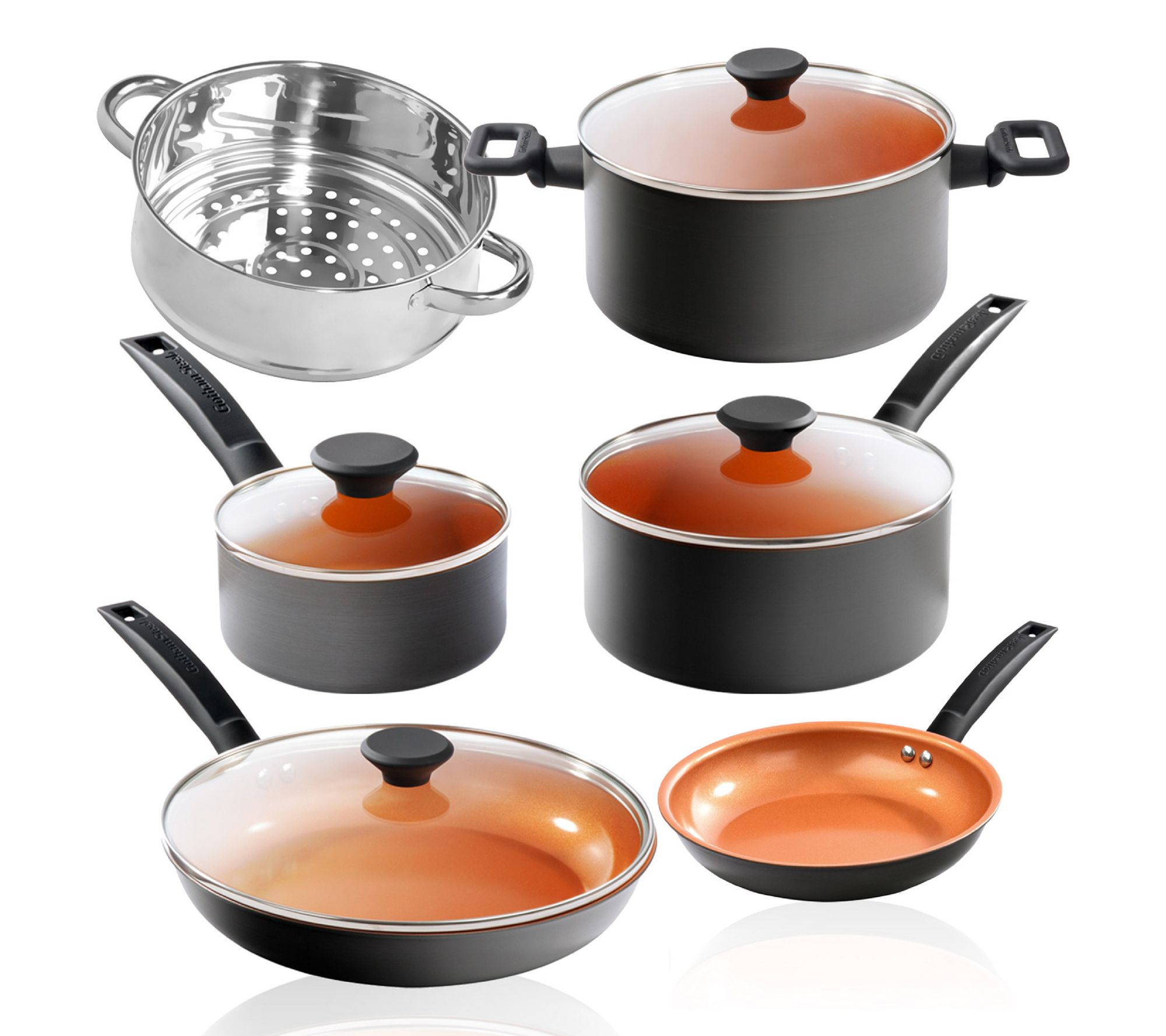 Gotham Steel Pro Premier 10 Piece Nonstick Cookware Set