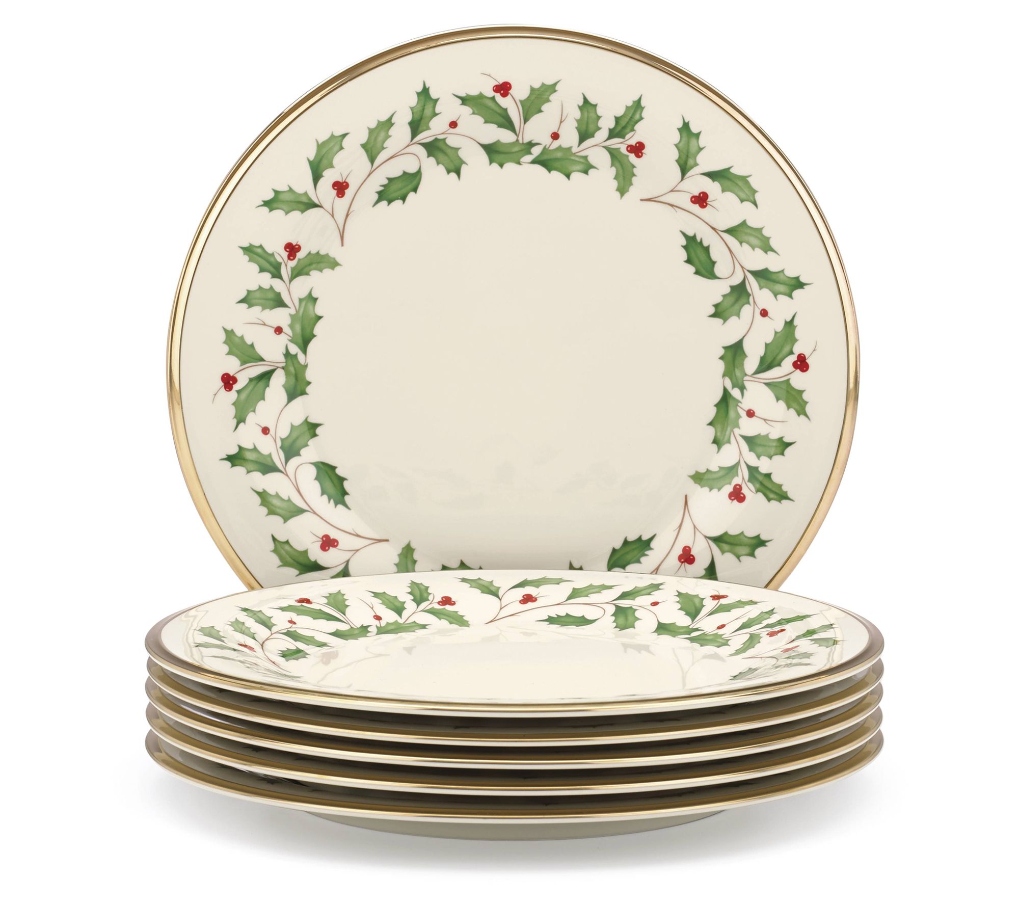 Lenox Set of 6 Holiday Dinner Plates