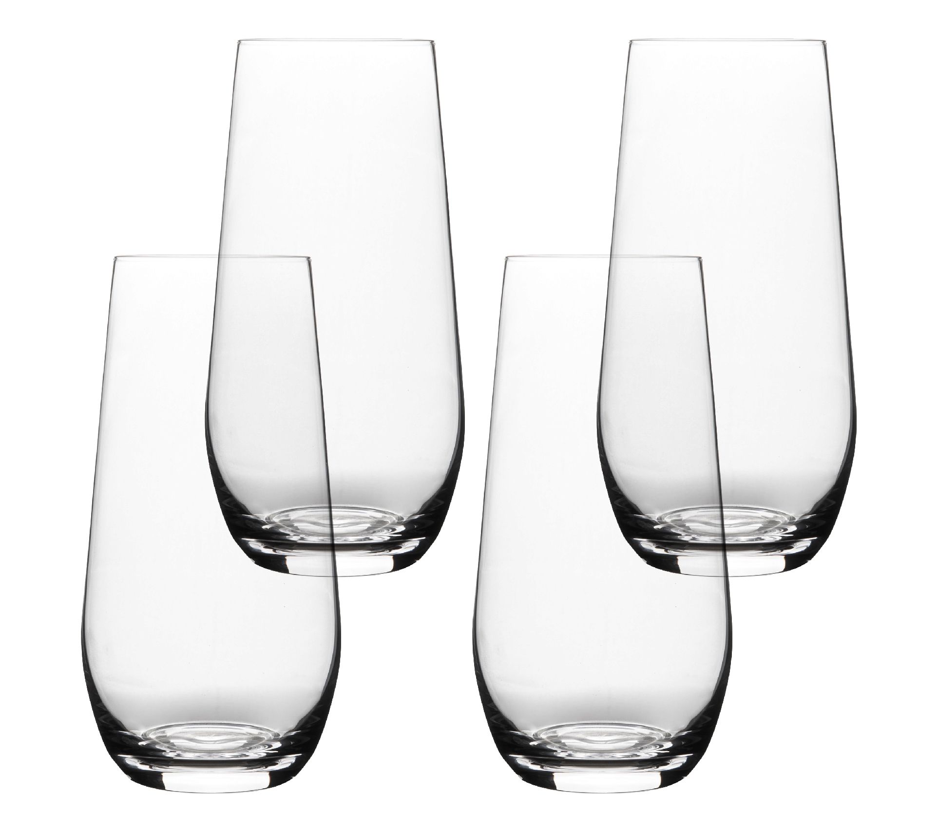 over&back Stemless Mouth-Blown Glassware Set of4