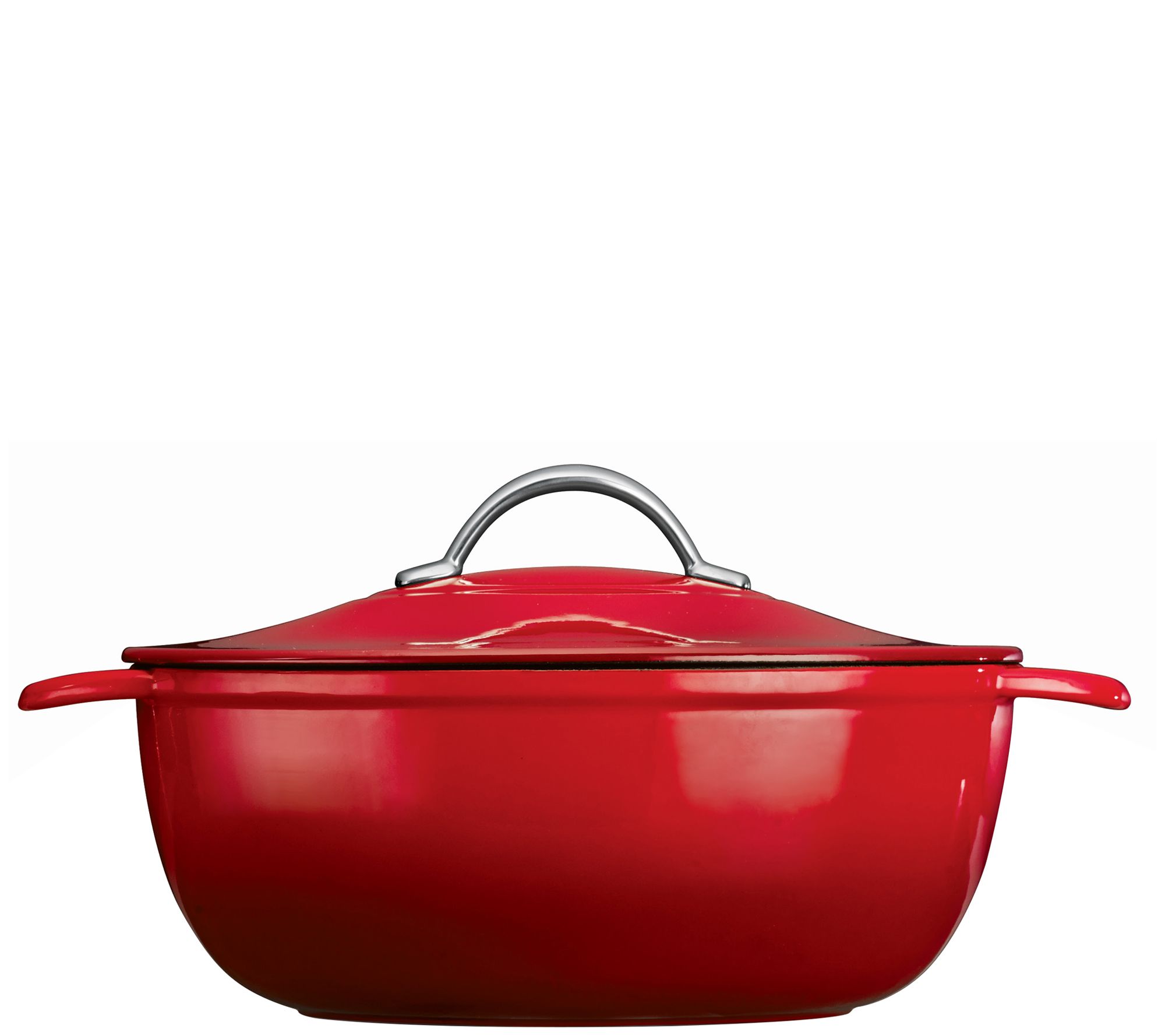 Tramontina Enameled Cast Iron Dutch Oven, 2-Pack in Red