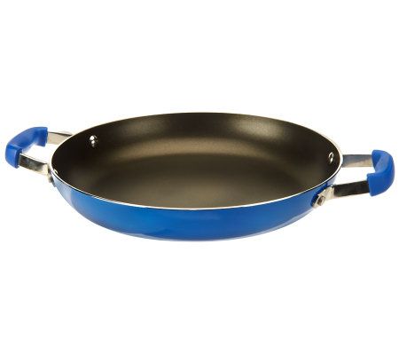 Guy Fieri Nonstick Enamel Aluminum 12 Deep Saute Pan 