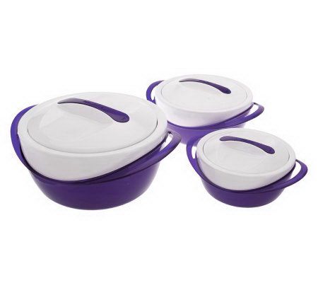Double Wall Insulated Hot/Cold Serving Bowl with Lid 3 Qt - GIFTS & THINGS