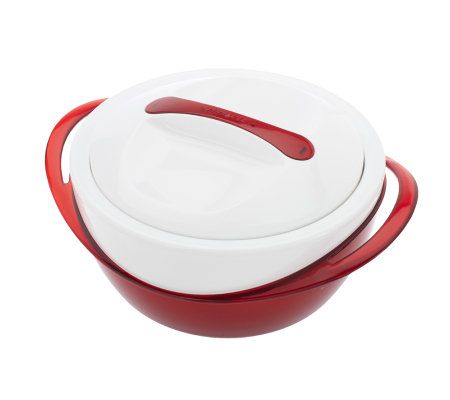 Set of 2 Thermal Hot/Cold Serving Bowls w/Lids on QVC 